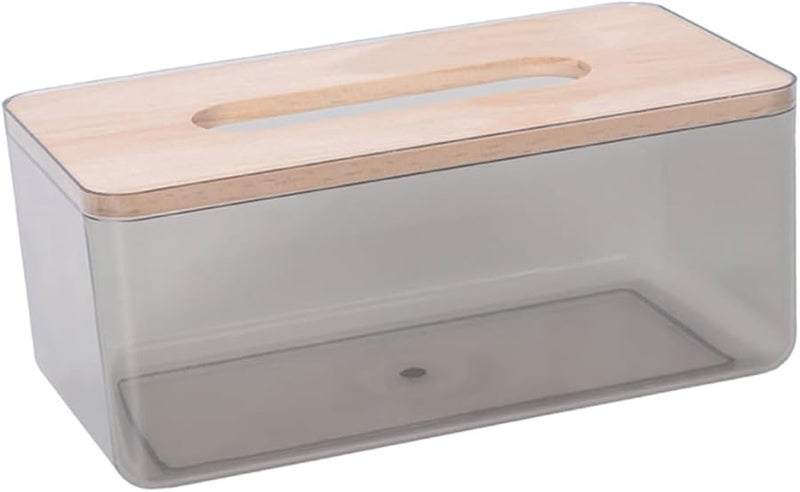 حامل علبة المناديل الخشبي الأنيق لمنظم المناديل المكتبي للمطبخ والمكتب والسيارة - Image 1